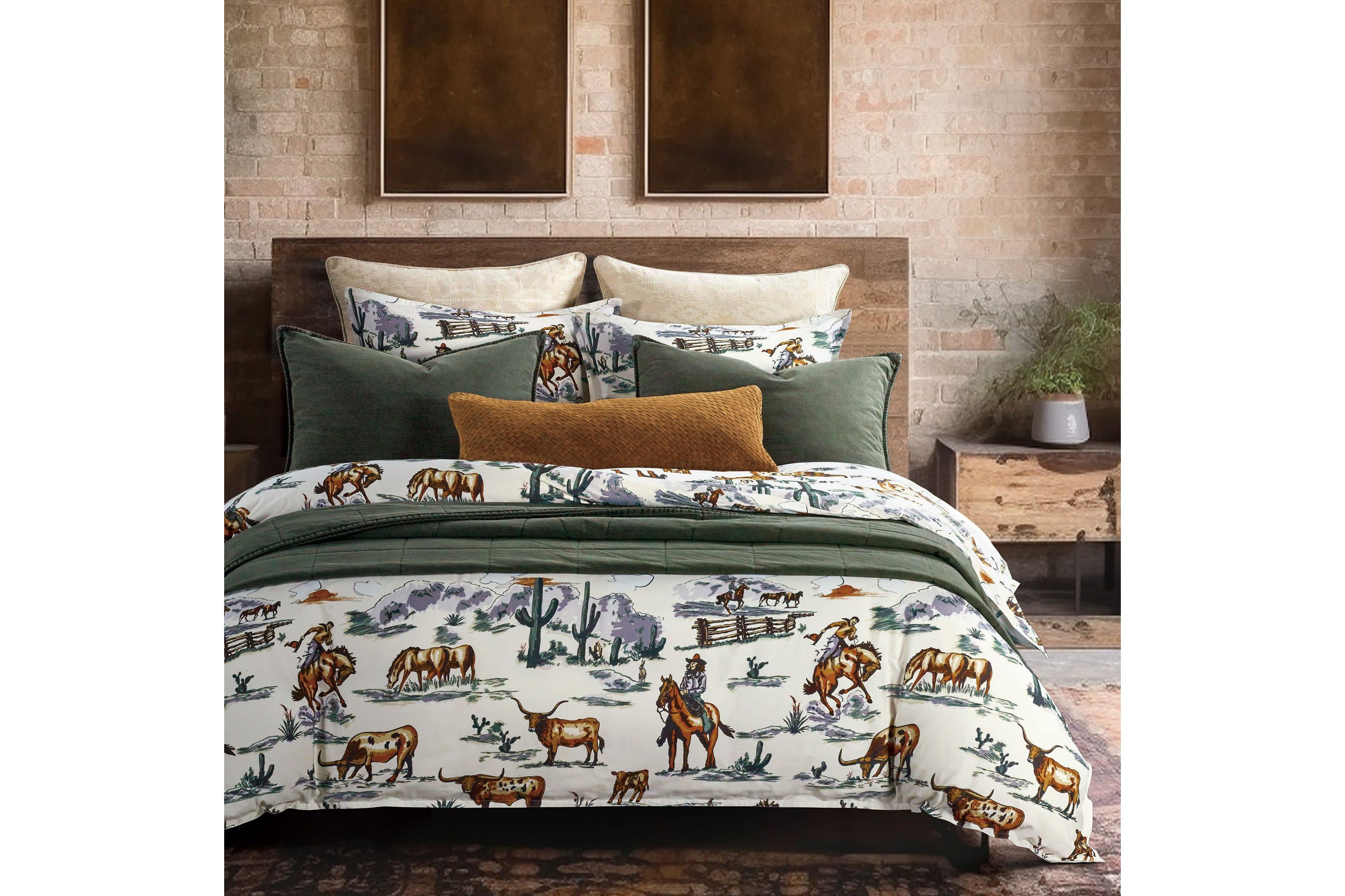Ranch Life Reversible Comforter Set, 3-Piece