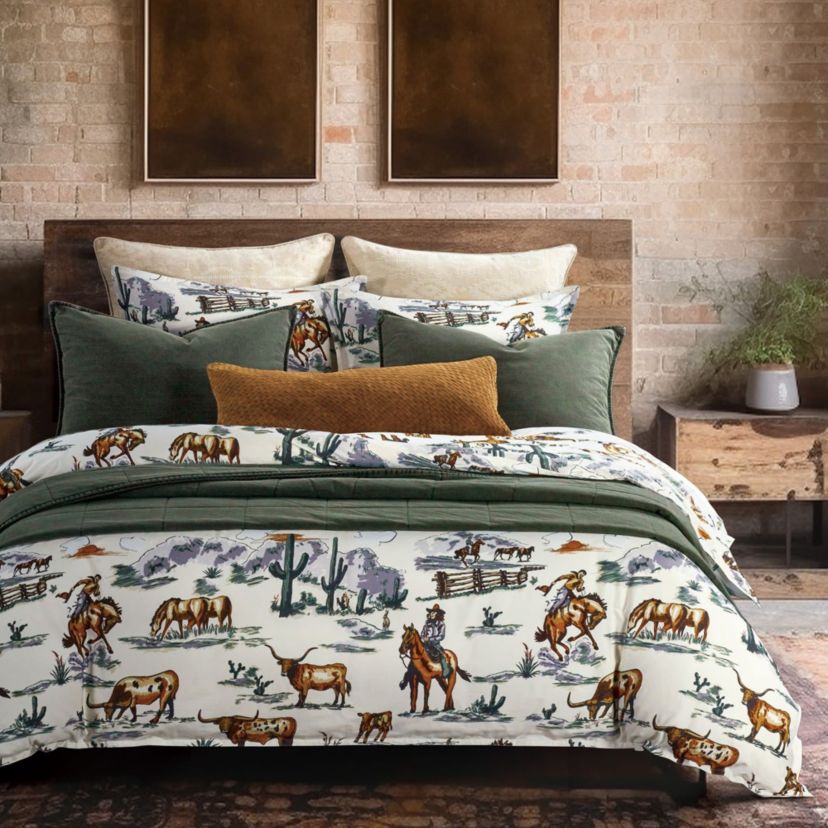 Ranch Life Reversible Comforter Set, 3-Piece