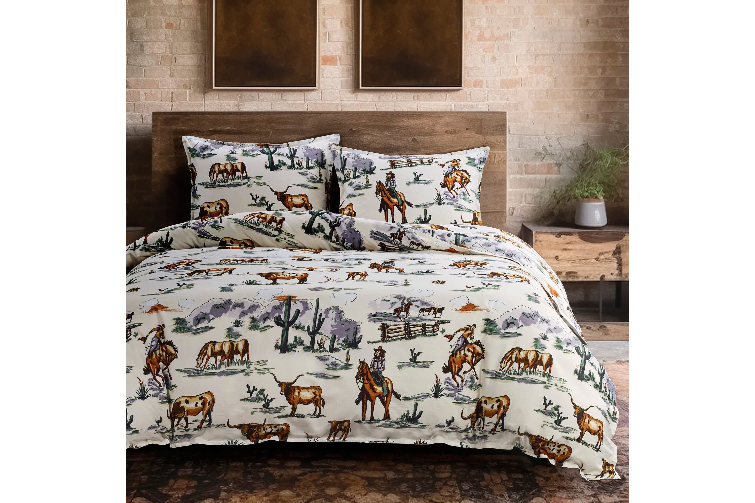Ranch Life Reversible Comforter Set, 3-Piece