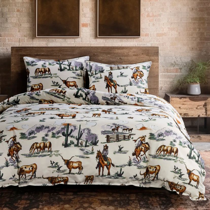 Ranch Life Reversible Comforter Set, 3-Piece