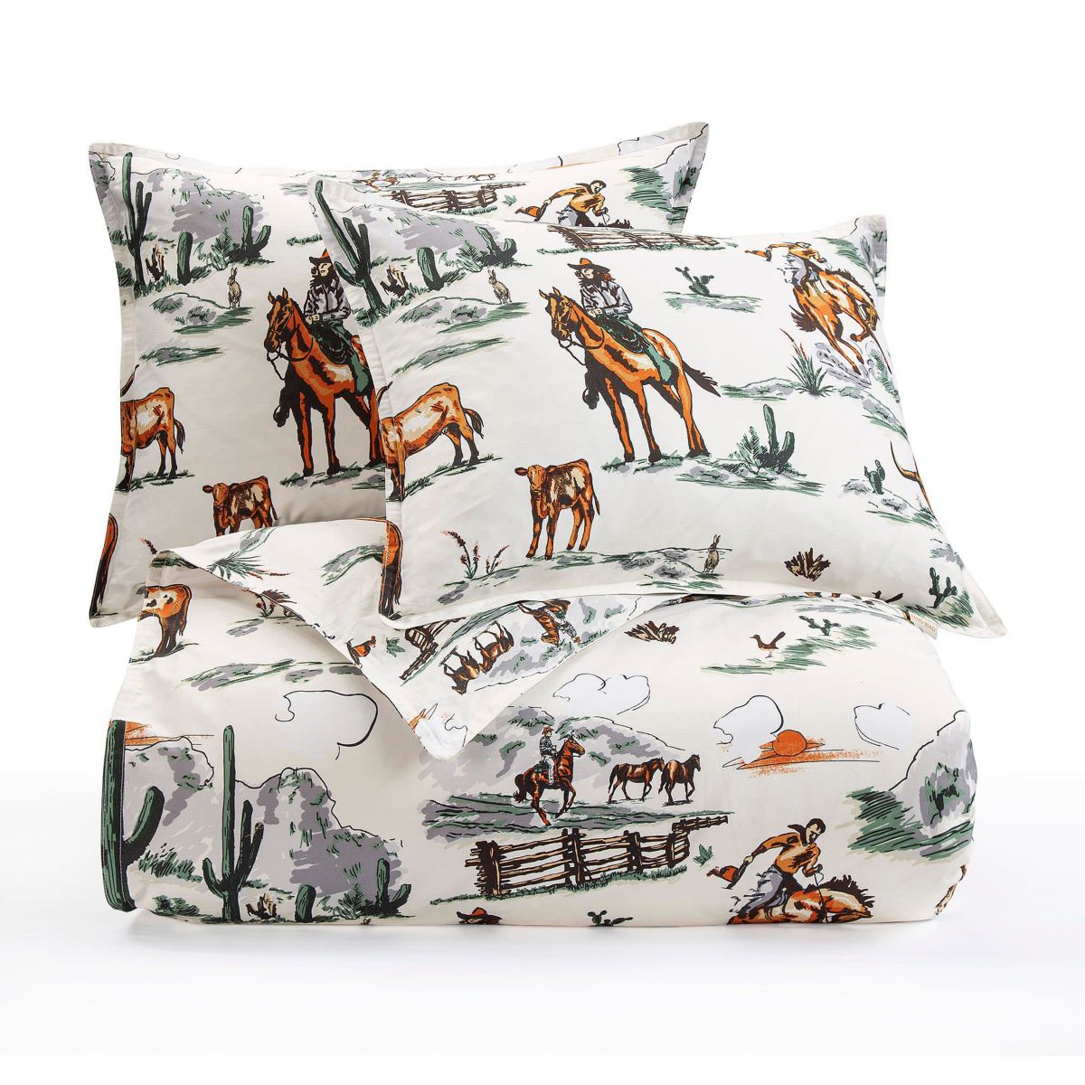 Ranch Life Reversible Comforter Set, 3-Piece