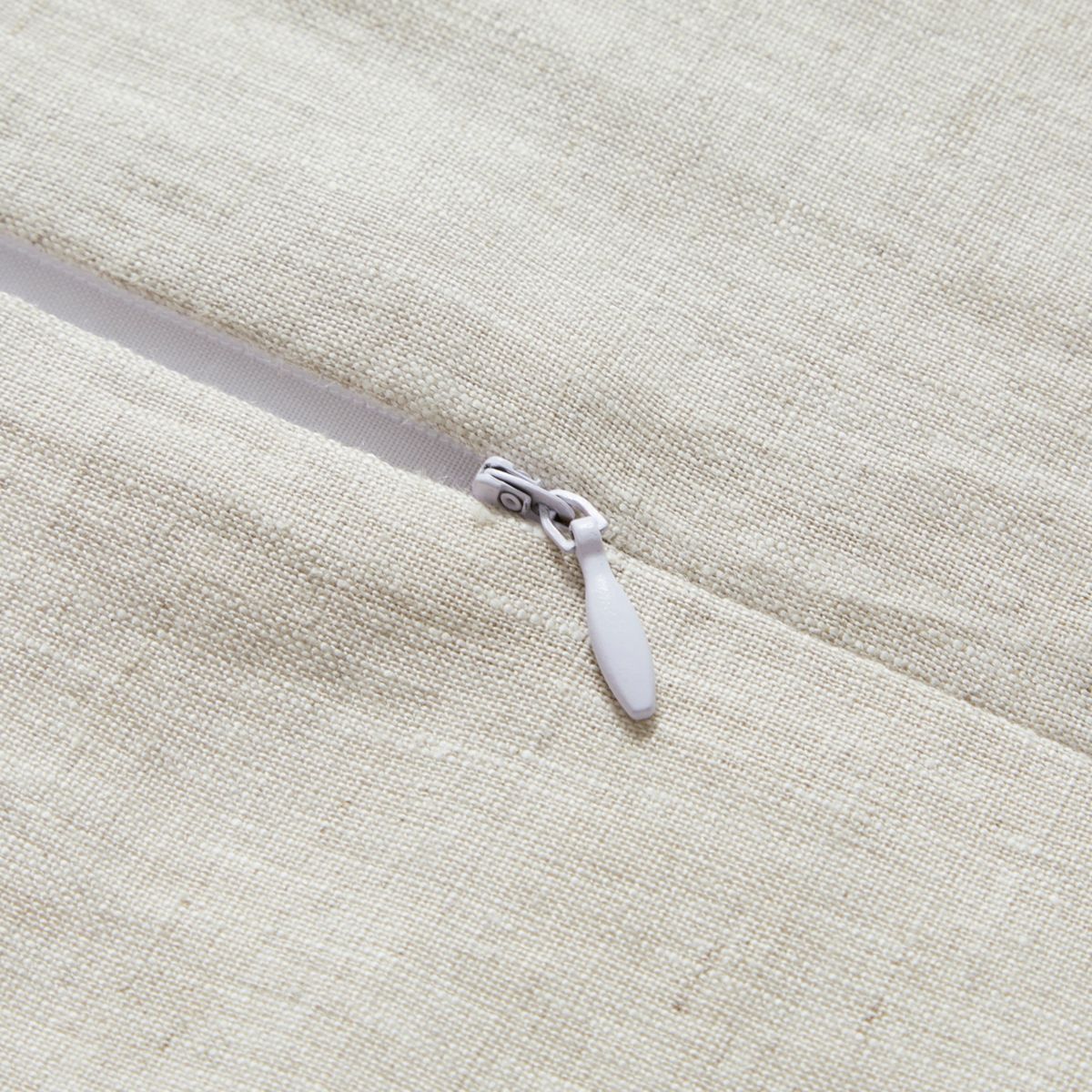 100% French Flax Linen Long Lumbar Pillow, 14" x 42"