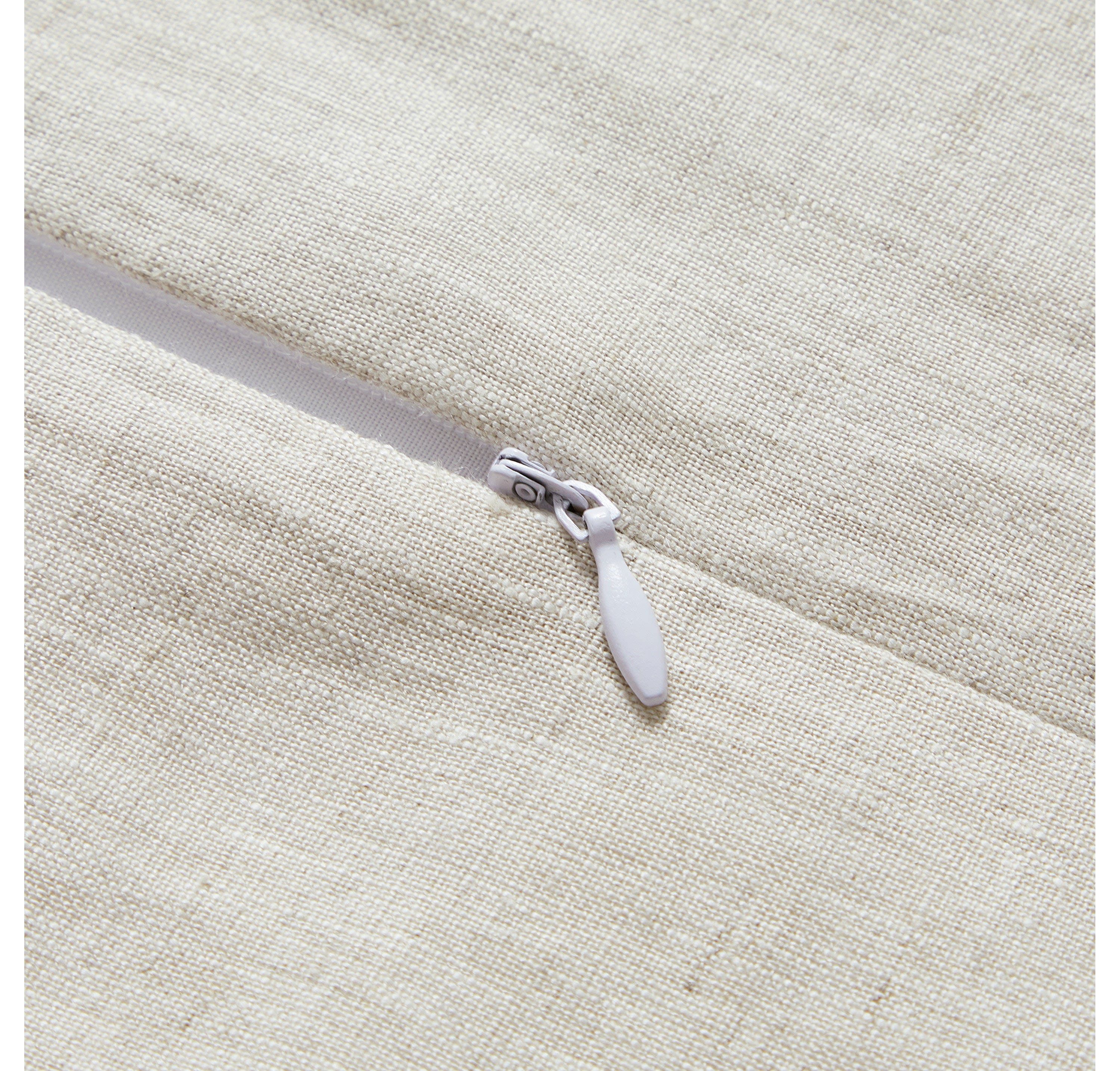 100% French Flax Linen Long Lumbar Pillow, 14" x 42"