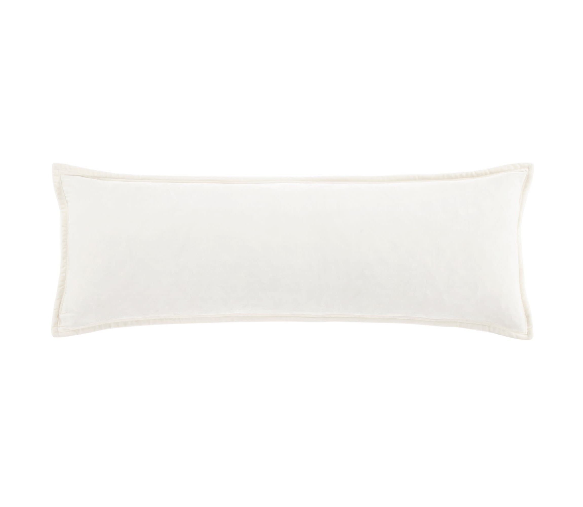 HiEnd Accents Stella Faux Silk Velvet Romantic Western Long Lumbar Pillow, 14"x42"