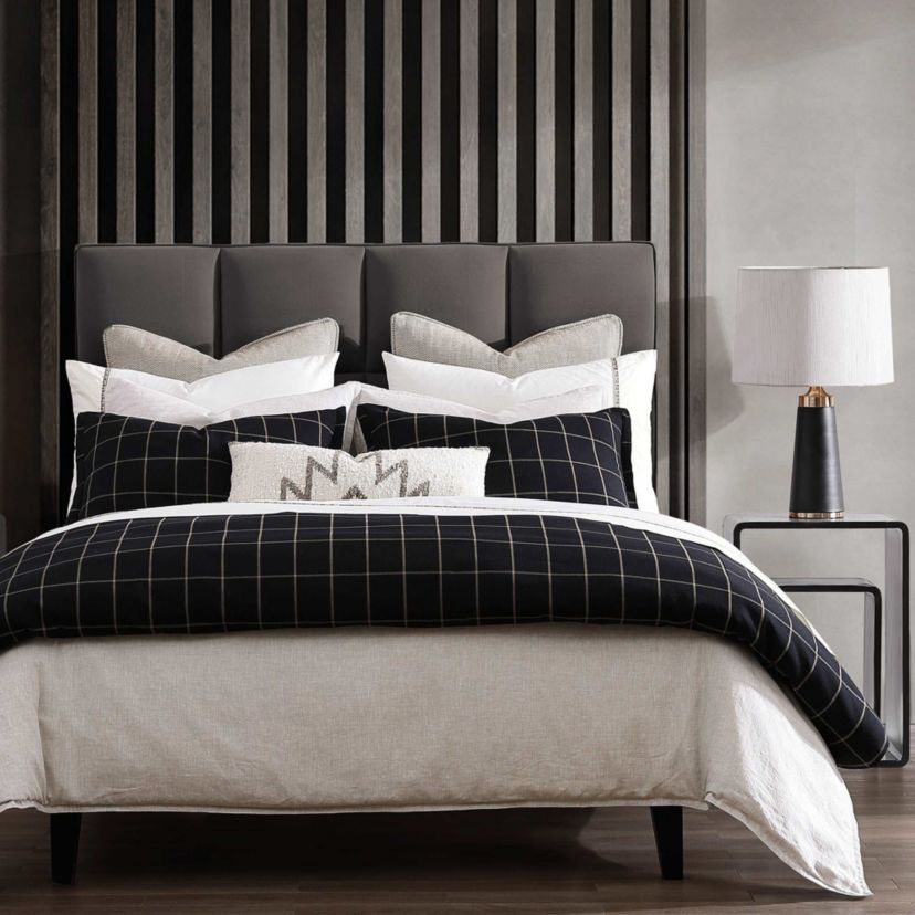 Windowpane Plaid Comforter Set, 3-Piece