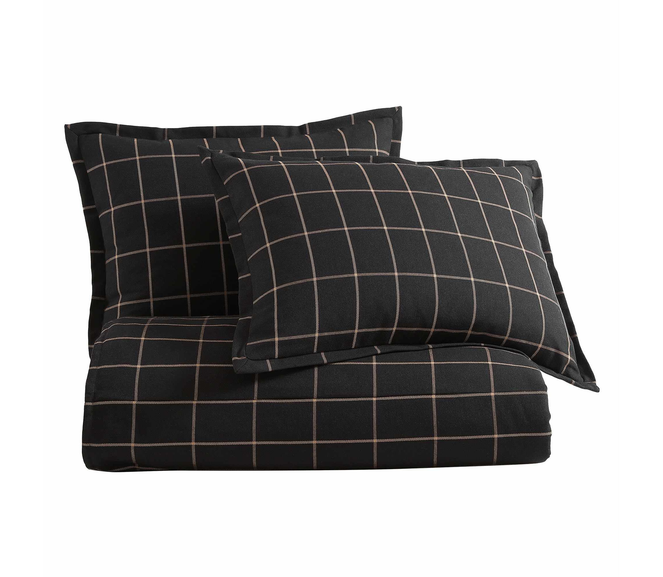 Windowpane Plaid Comforter Set, 3-Piece