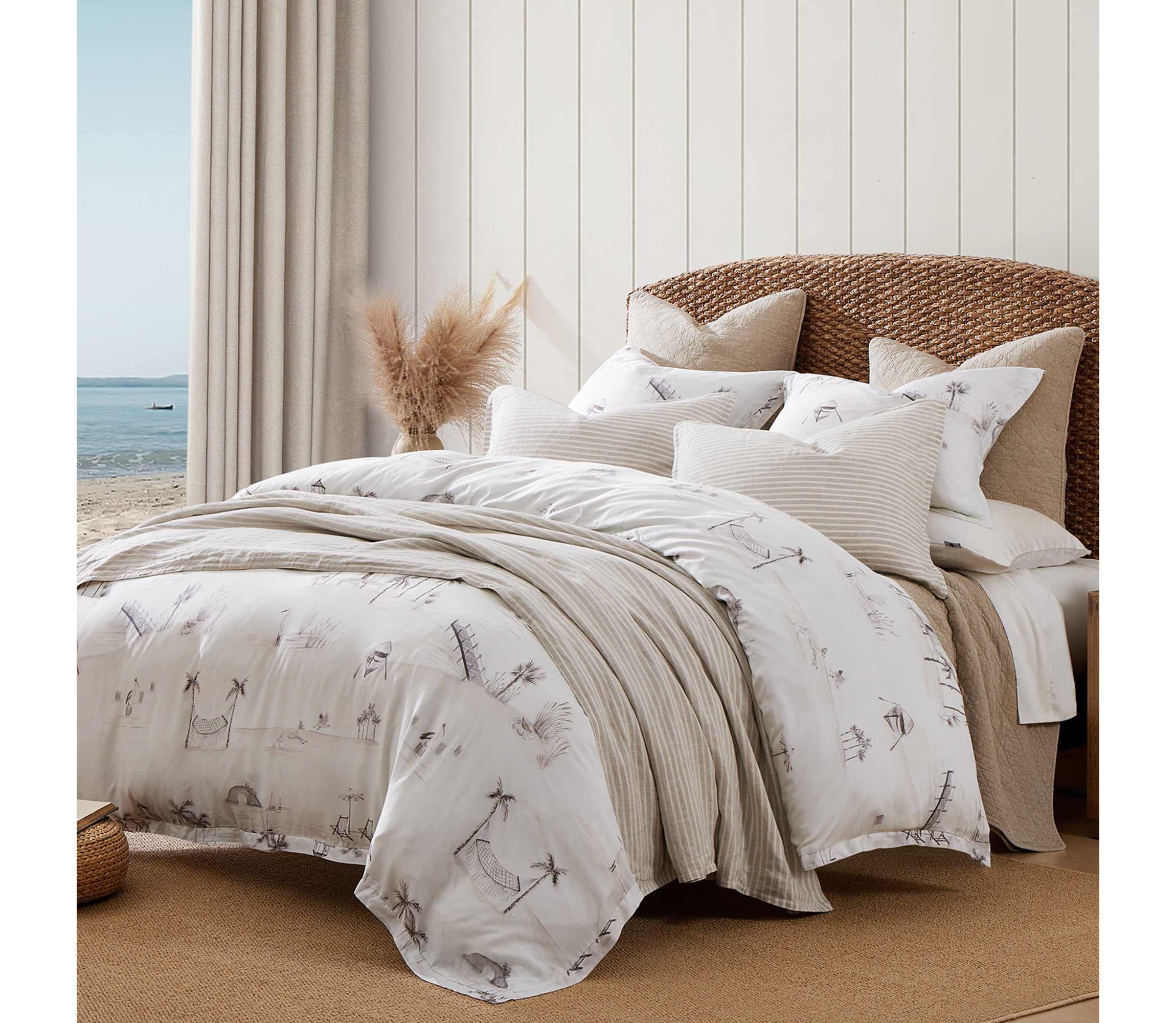 Seaside Lyocell Comforter Set, 3-Piece