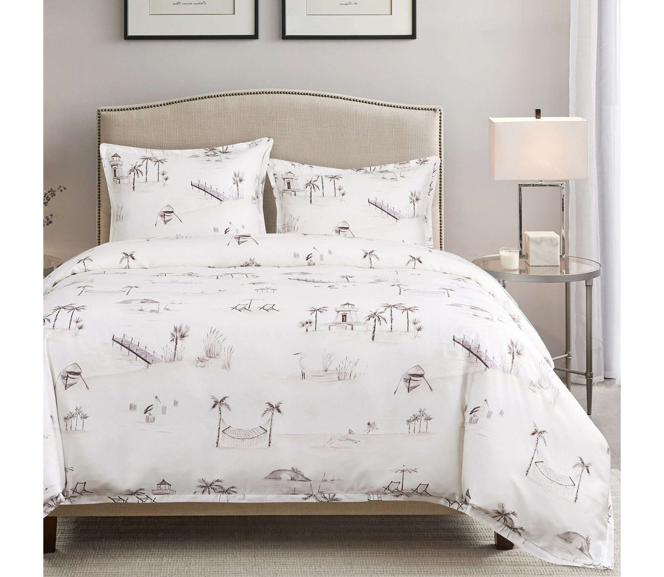 Seaside Lyocell Comforter Set, 3-Piece