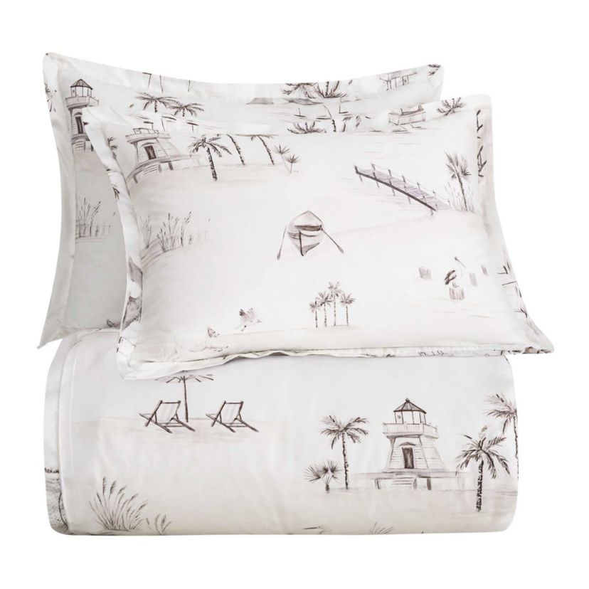 Seaside Lyocell Comforter Set, 3-Piece