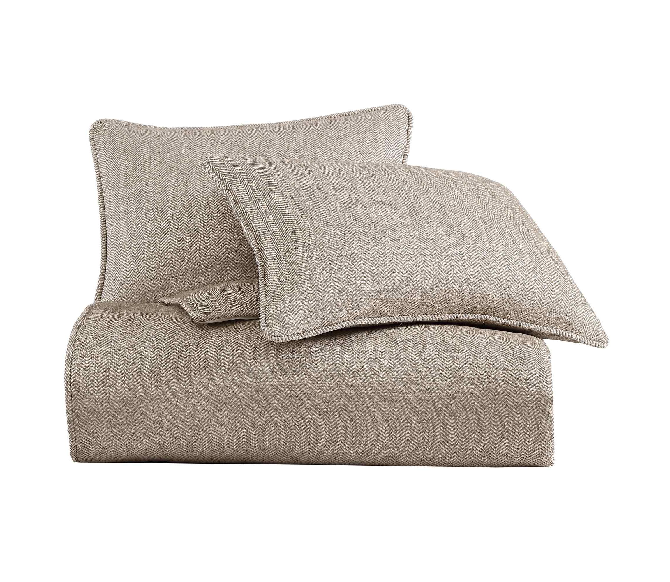Chenille Herringbone Comforter Set, 3-Piece