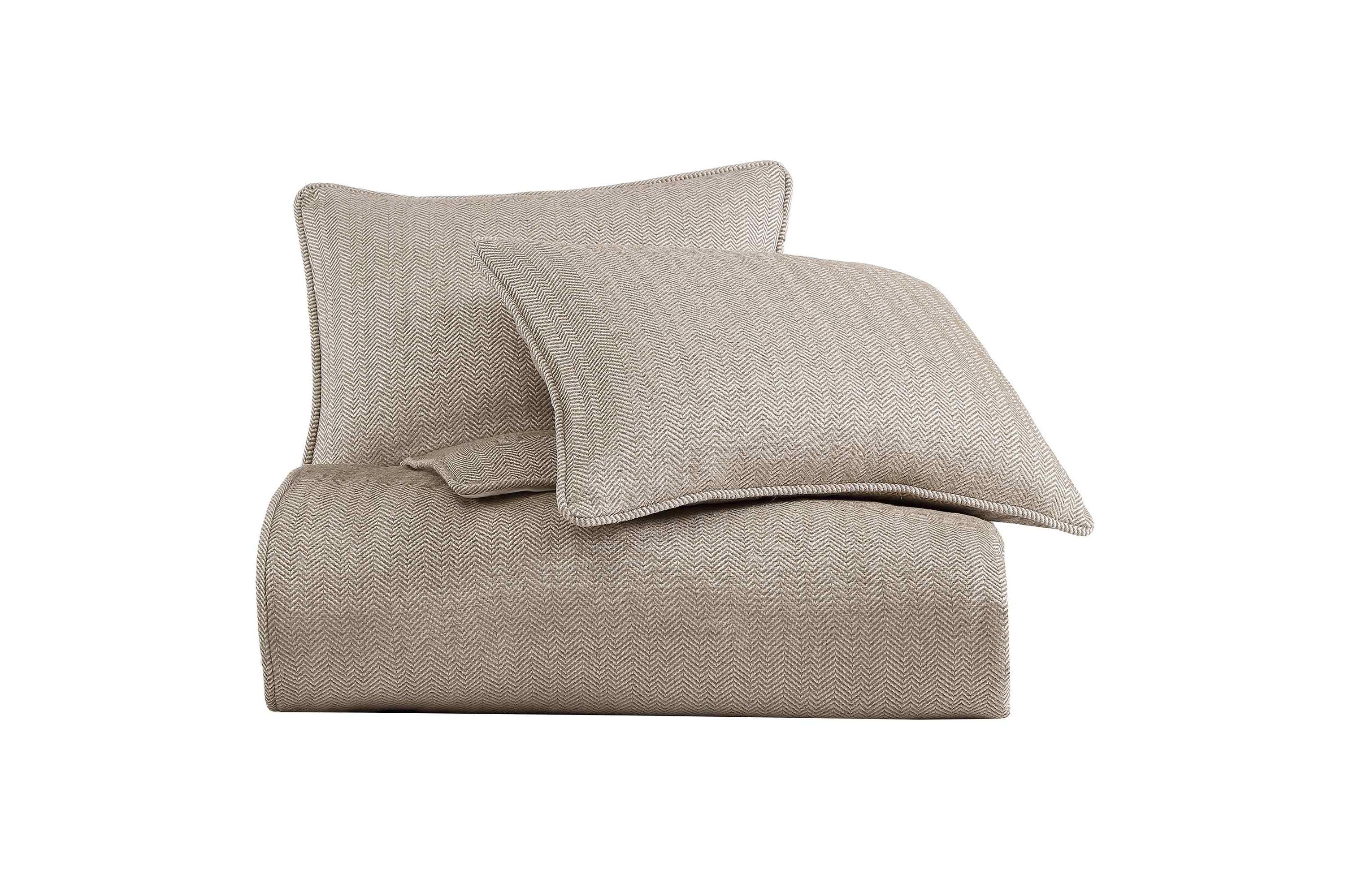 Chenille Herringbone Comforter Set, 3-Piece