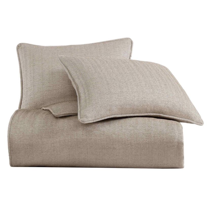 Chenille Herringbone Comforter Set, 3-Piece