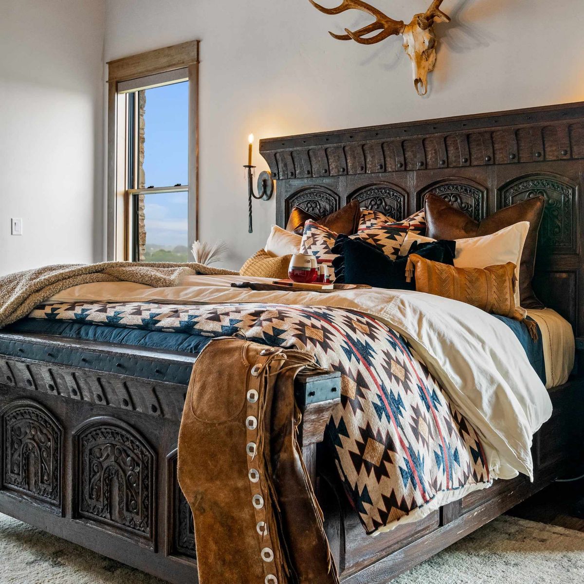 Tasha Polizzi for Paseo Road Mariella Western Aztec Chenille 3 Piece Duvet Cover Set