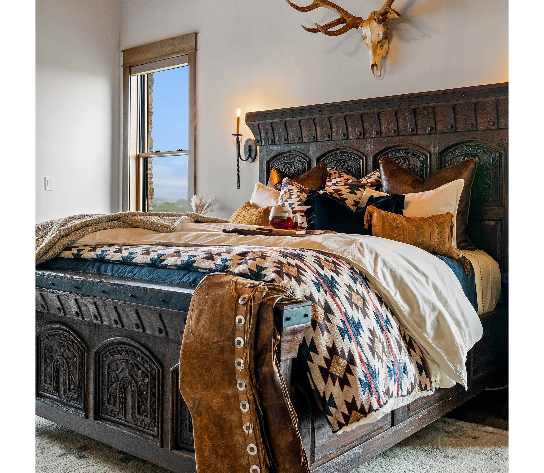 Tasha Polizzi for Paseo Road Mariella Western Aztec Chenille 3 Piece Duvet Cover Set