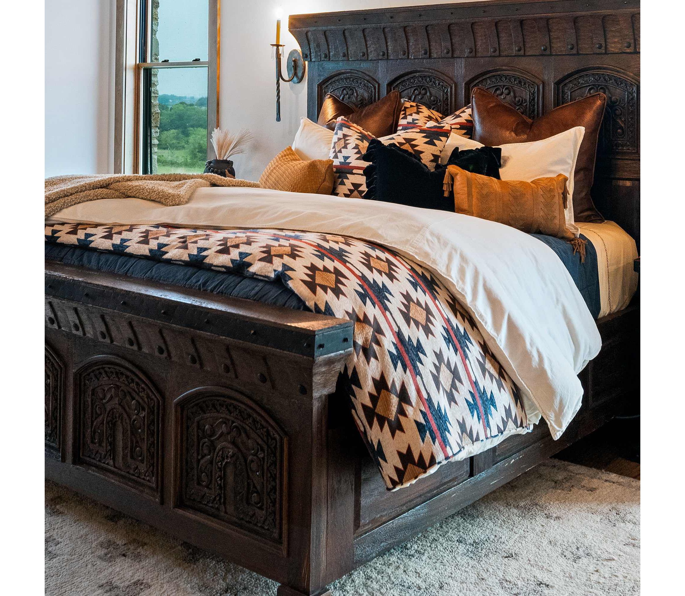 Tasha Polizzi for Paseo Road Mariella Western Aztec Chenille 3 Piece Duvet Cover Set