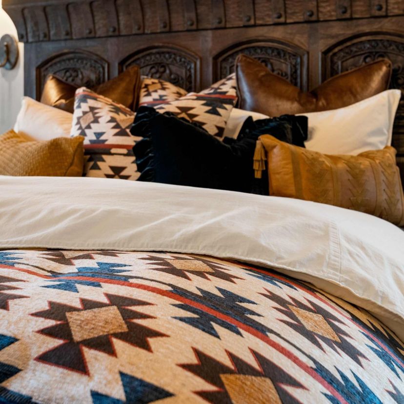 Tasha Polizzi for Paseo Road Mariella Western Aztec Chenille 3 Piece Duvet Cover Set