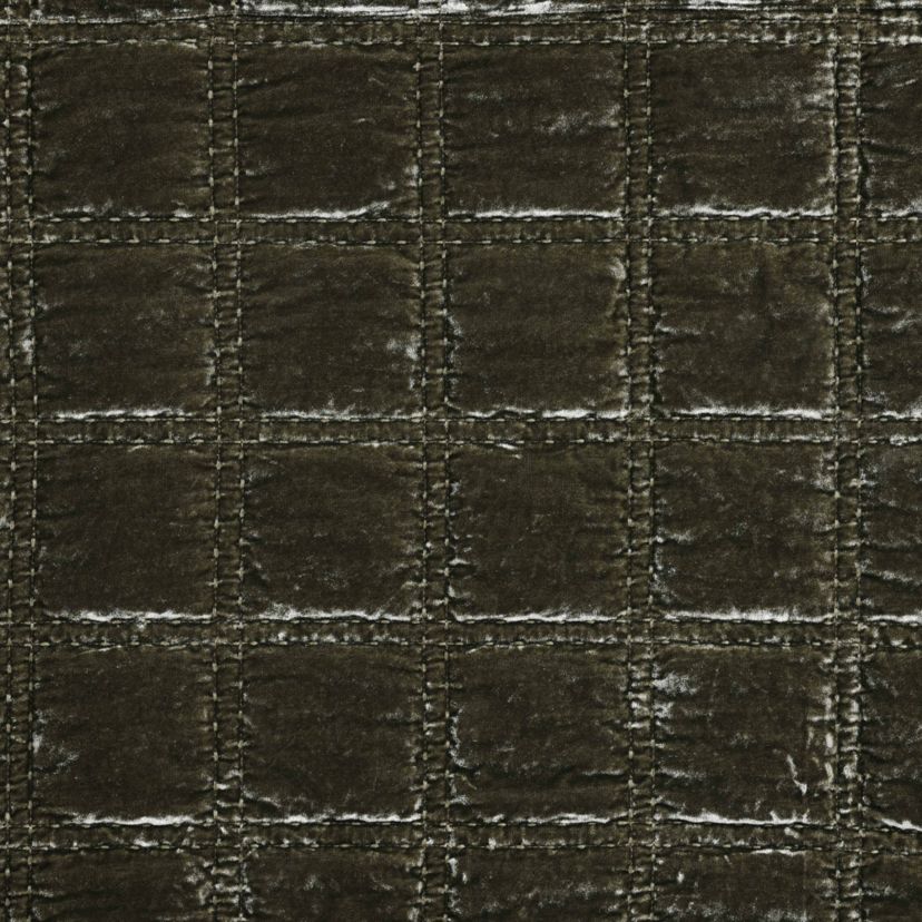 HiEnd Accents Stella Faux Silk Velvet Double Box Stitch Modern Rustic 3 Piece Quilt Set