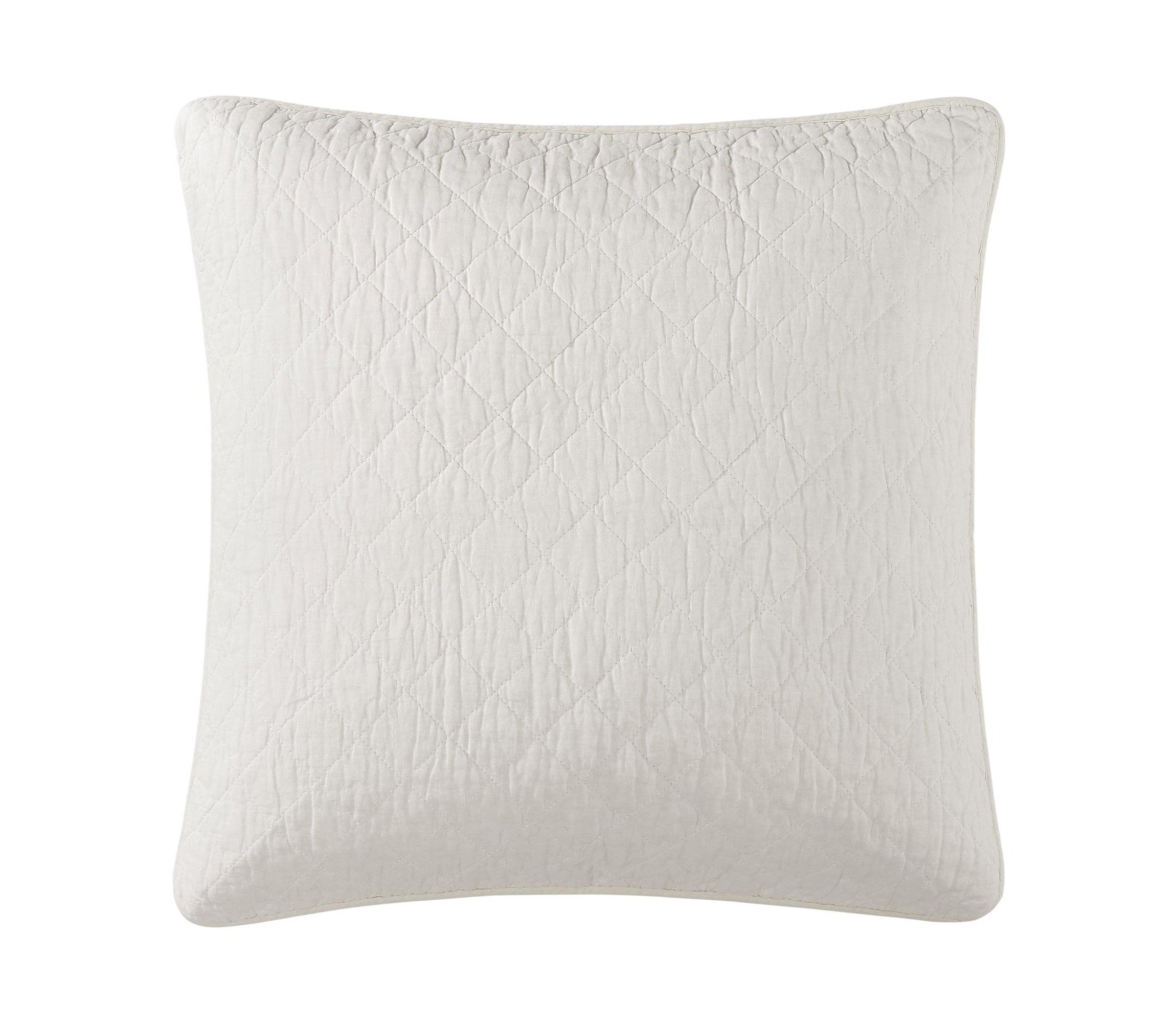 Indigo Hill by HiEnd Accents Cotton Comfort Shabby Chic Lightweight 27x27 inch Euro Sham