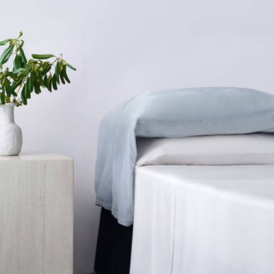 HiEnd Accents Stella Faux Silk Velvet Romantic Western Waterfall 2 Piece Pillowcase Set, Blue, Standard