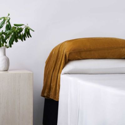 HiEnd Accents Stella Faux Silk Velvet Romantic Western Waterfall 2 Piece Pillowcase Set, Standard