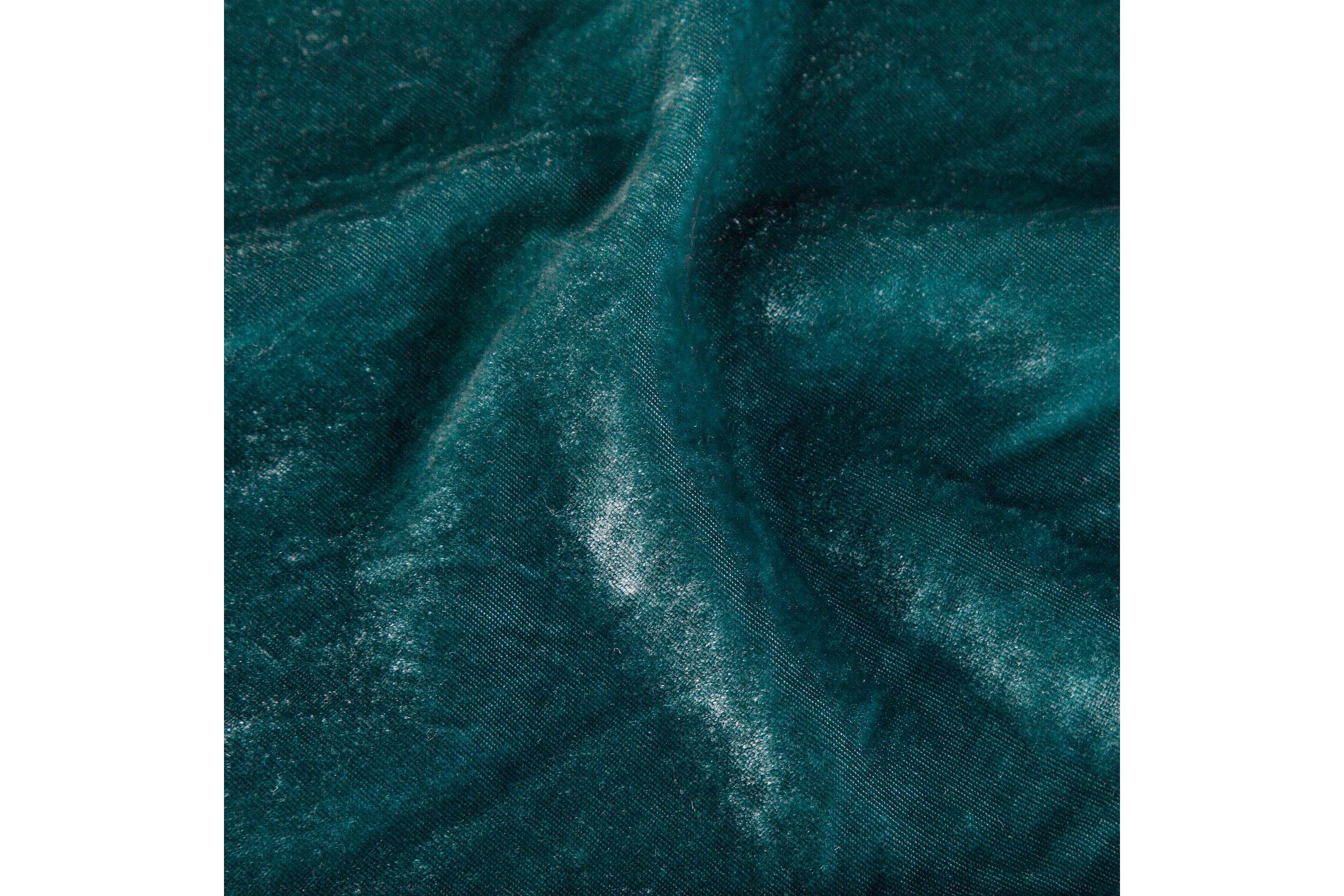 HiEnd Accents Stella Faux Silk Velvet Romantic Western Waterfall 2 Piece Pillowcase Set