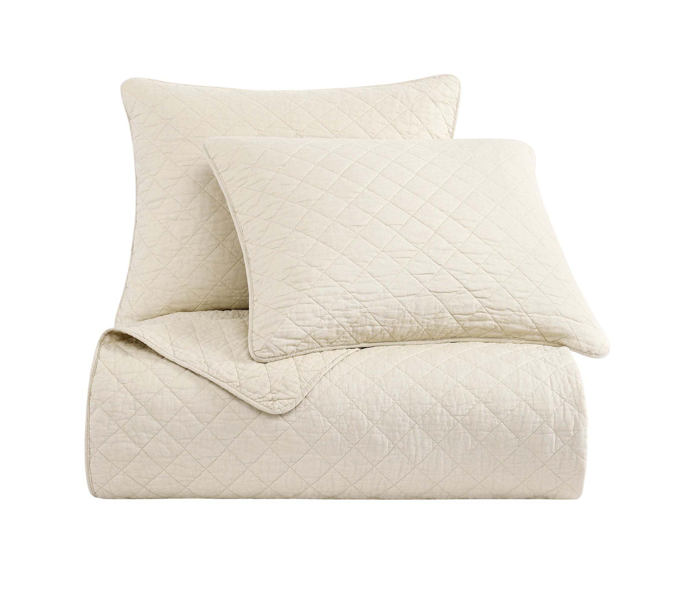 Indigo Hill by HiEnd Accents Cotton Comfort Shabby Chic Bedding Lightweight 3 Piece Quilt Set