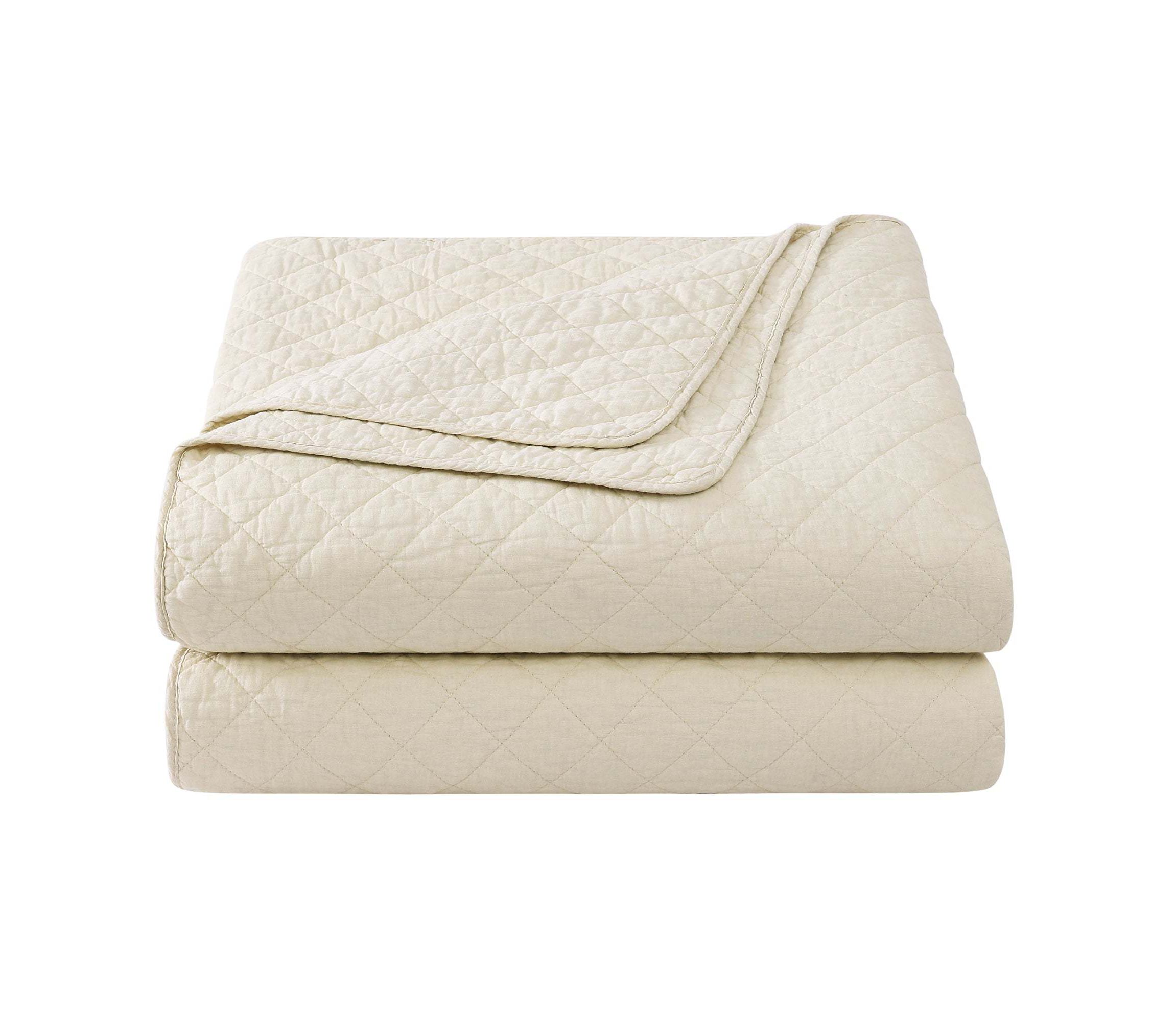 Indigo Hill by HiEnd Accents Cotton Comfort Shabby Chic Bedding Lightweight 3 Piece Quilt Set