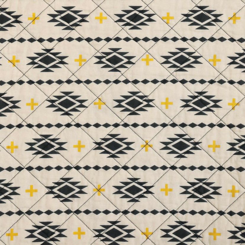 Paseo Road High Desert Reversible Aztec Southwestern Rustic Bedding 3 Piece Quilt Set