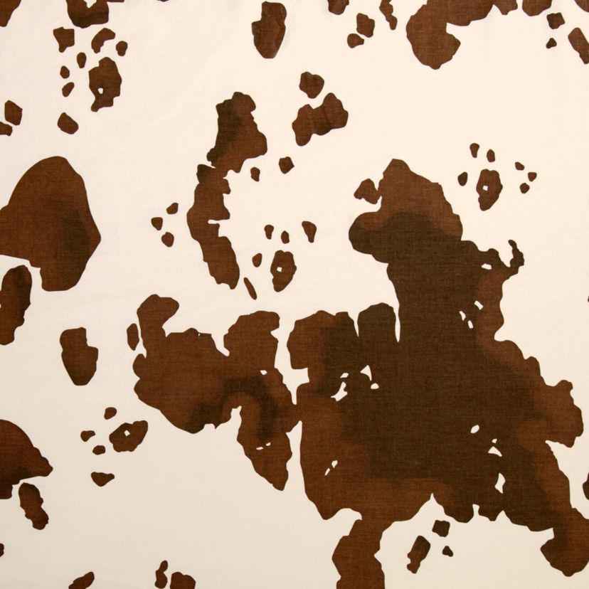 Paseo Road Elsa Cowhide 200TC Cotton Cow Print Western Bedding 4 Piece Sheet Set
