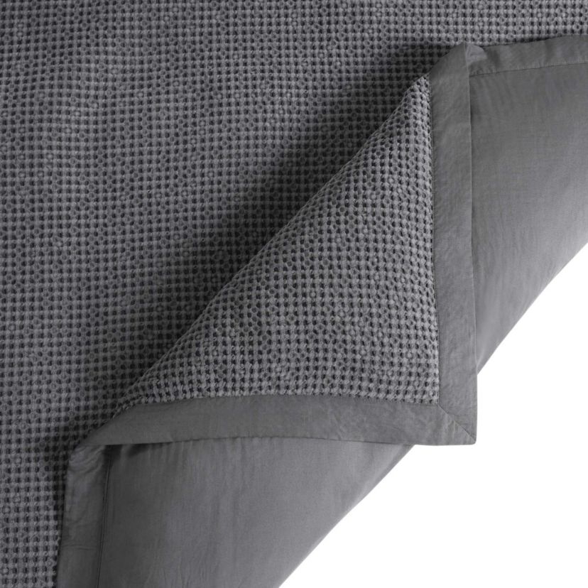 HiEnd Accents Stonewashed Cotton Waffle Weave Traditional Bedding 3 Piece Duvet Cover Set
