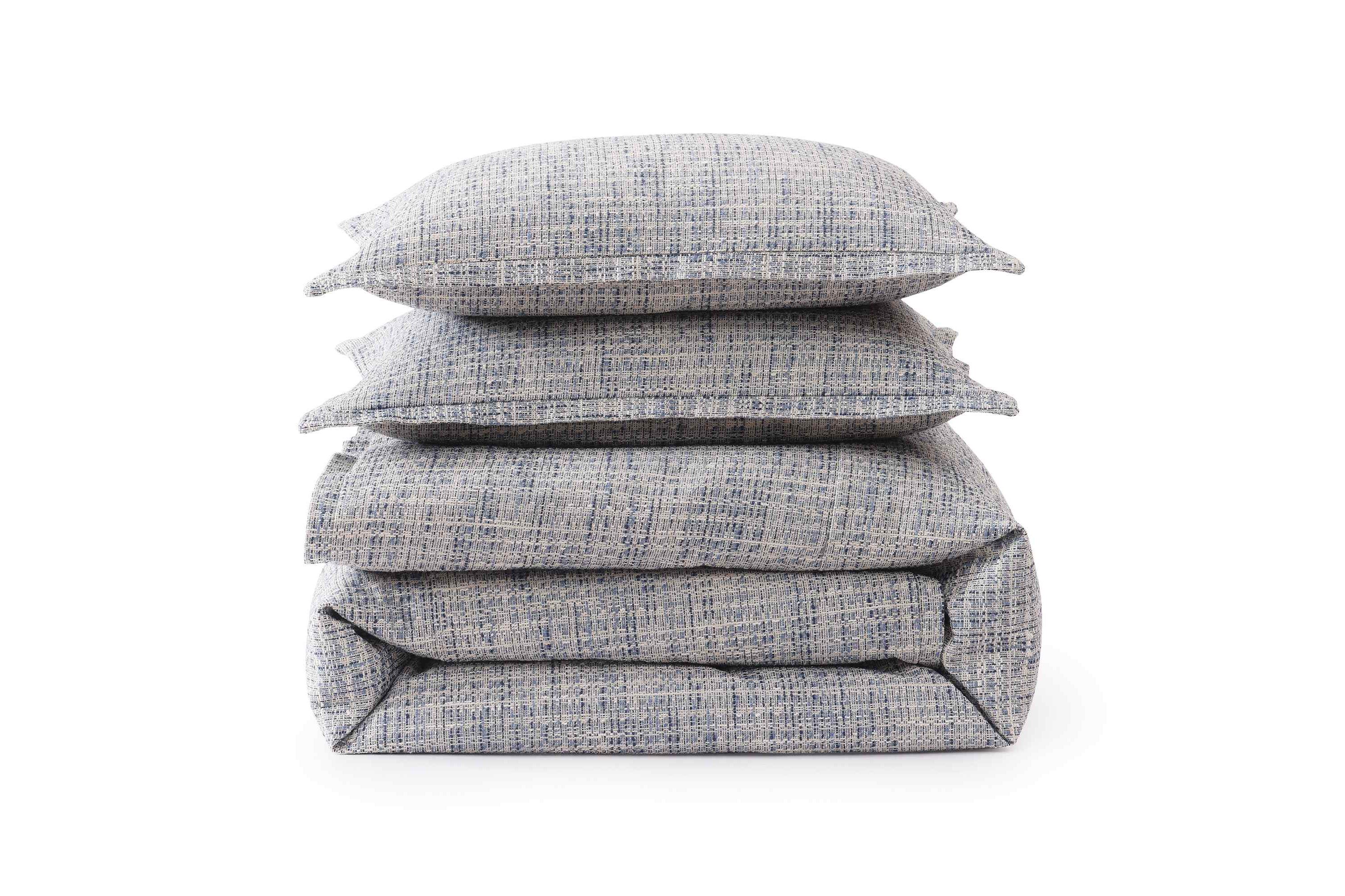 HiEnd Accents Tweed Textured Woven Timeless Classic 3 Piece Comforter Set