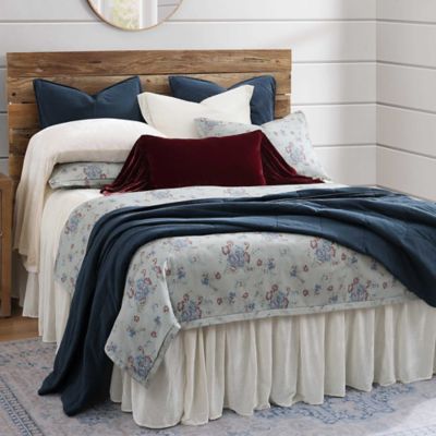 Tasha Polizzi for Paseo Road Rosabel Floral Western Design Washed Denim Duvet Cover Set