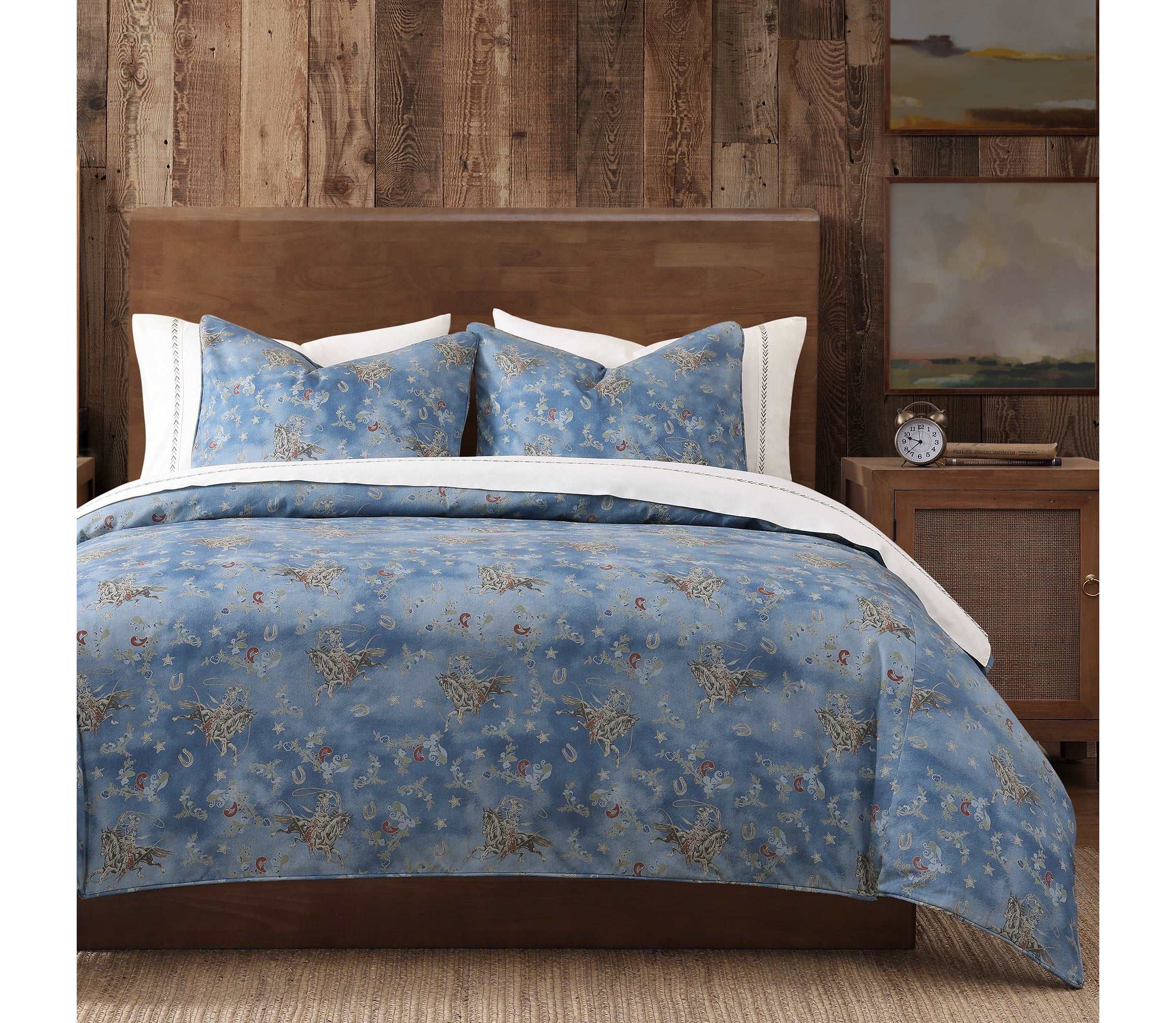 Tasha Polizzi for Paseo Road Lee Western Washed Denim 3 Piece Comforter Set
