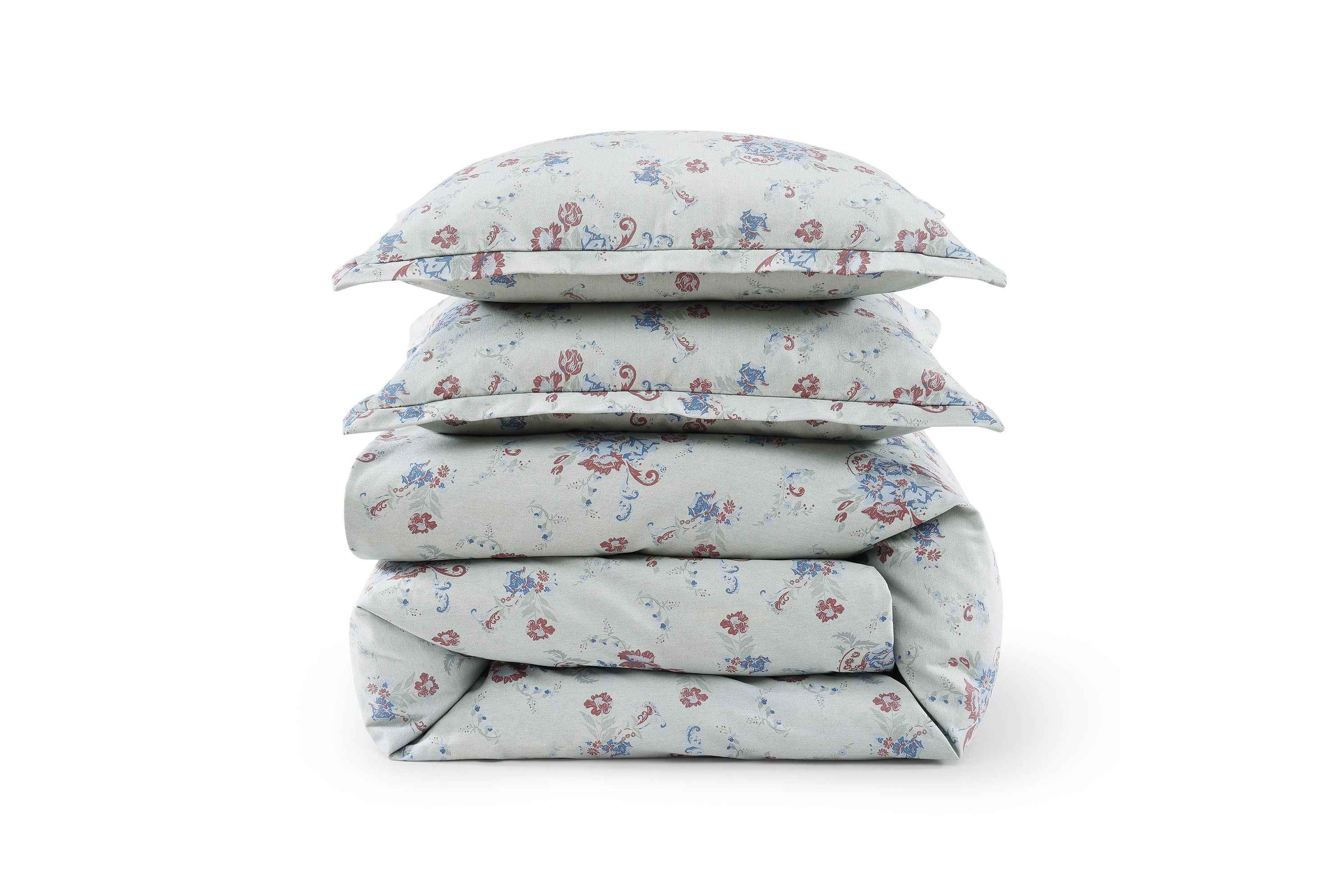 Tasha Polizzi for Paseo Road Rosabel Floral Western Design Washed Denim 3 Piece Comforter Set