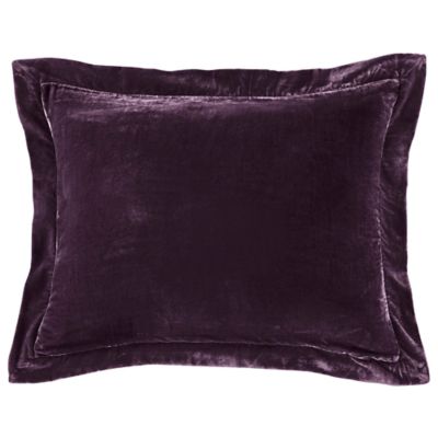 HiEnd Accents Stella Faux Silk Velvet Flanged Dutch Euro Pillow