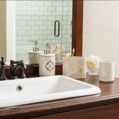 Dakota Ceramic Countertop Bathroom Set