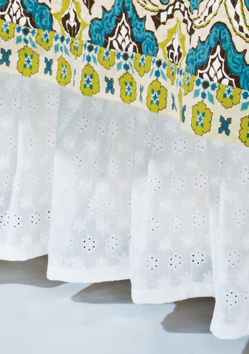 Eyelet Twin Bed Skirt