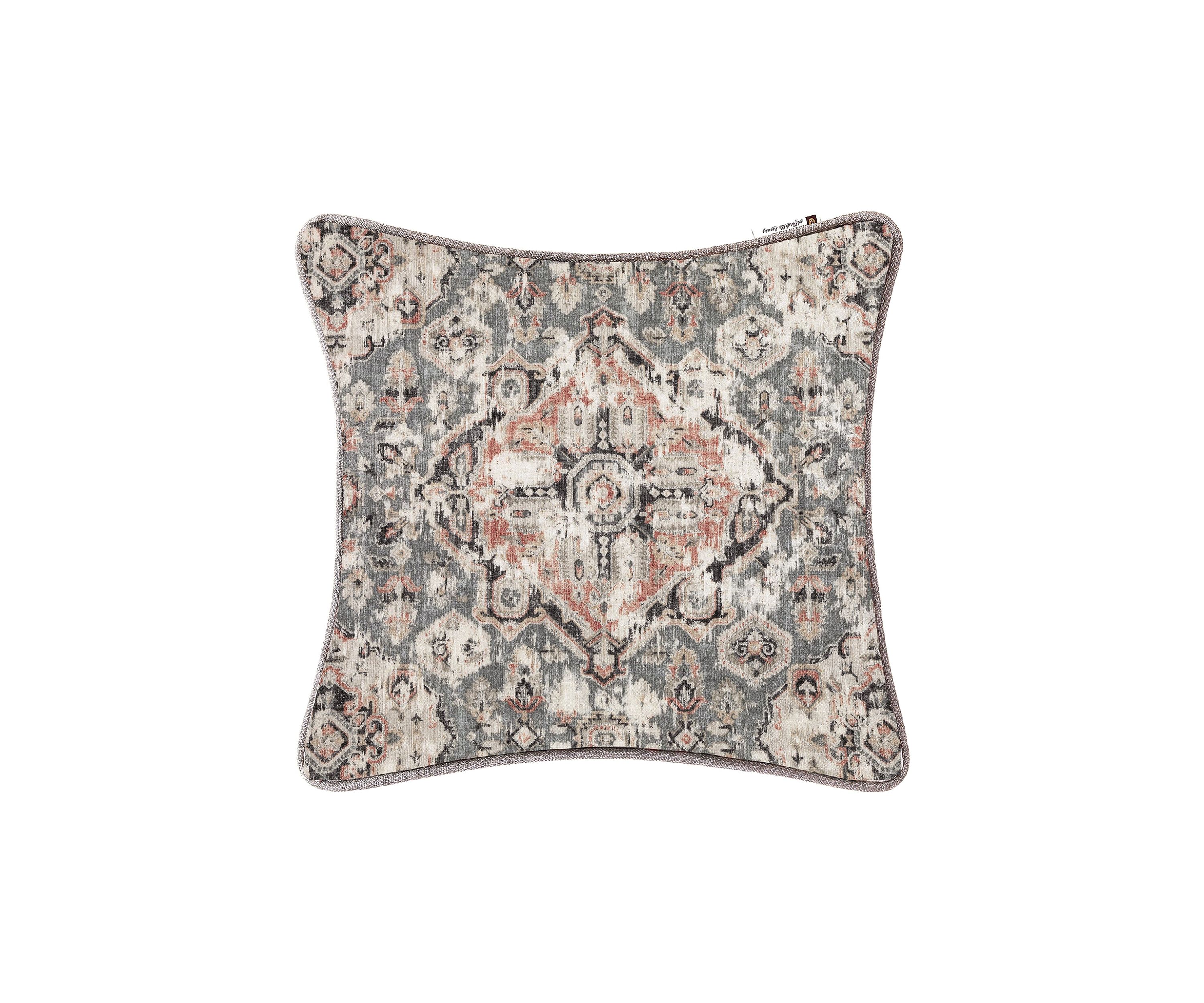 Carmen Taupe Vintage Kilim Medallion Euro Sham