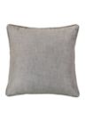 Carmen Solid Taupe Faux Linen Euro Sham, 27"x27"