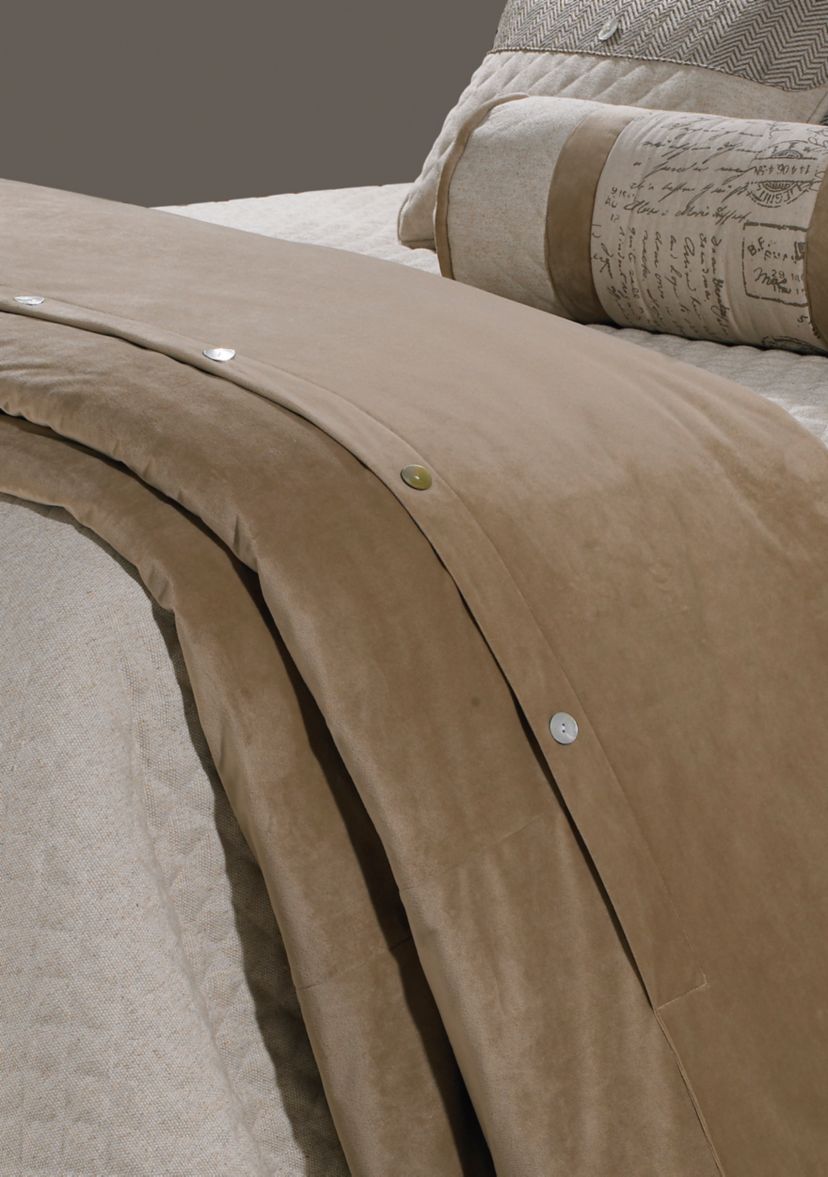 Fairfield Sand Velvet Duvet Cover