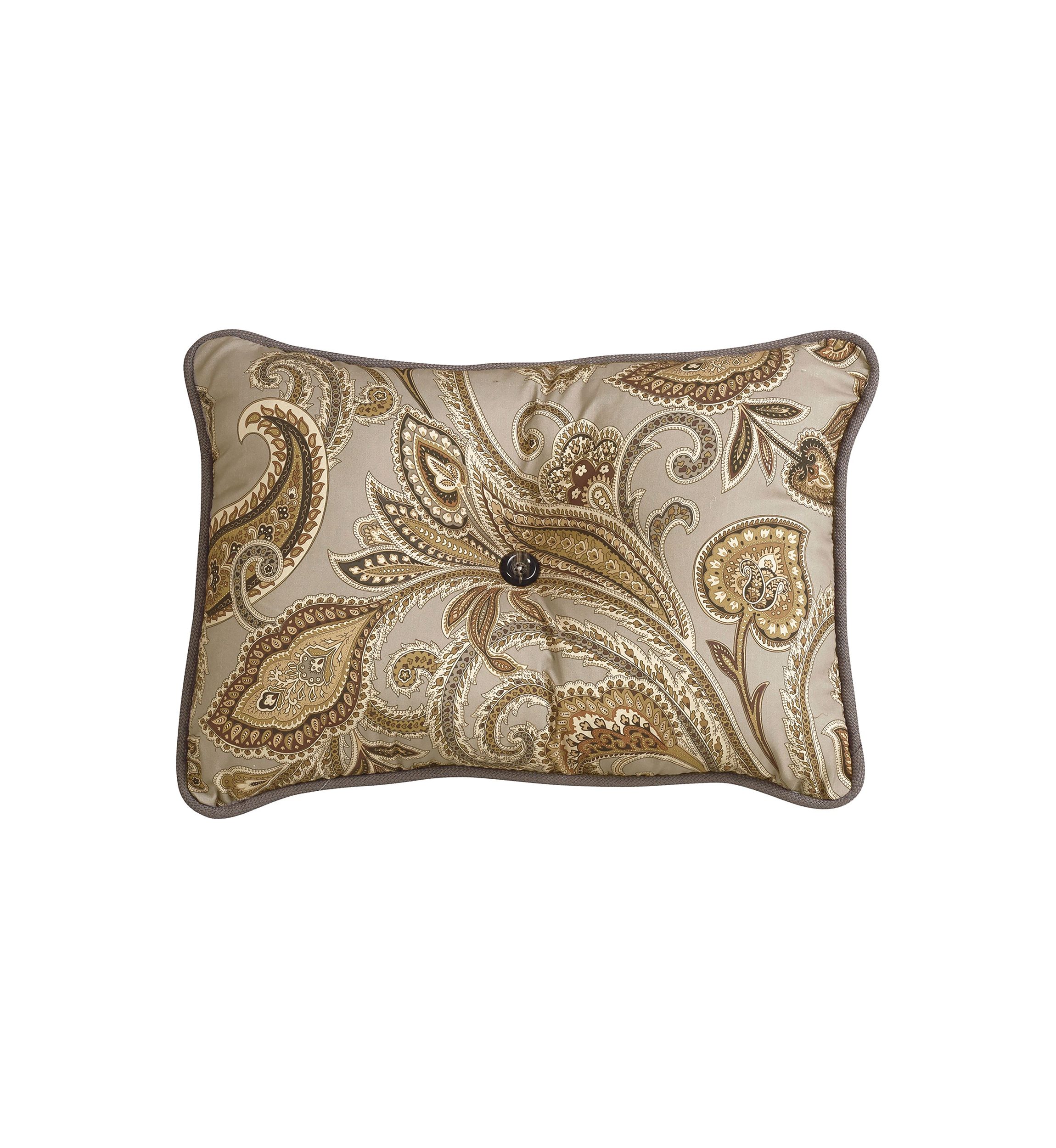Piedmont Paisley Tufted Lumbar Pillow