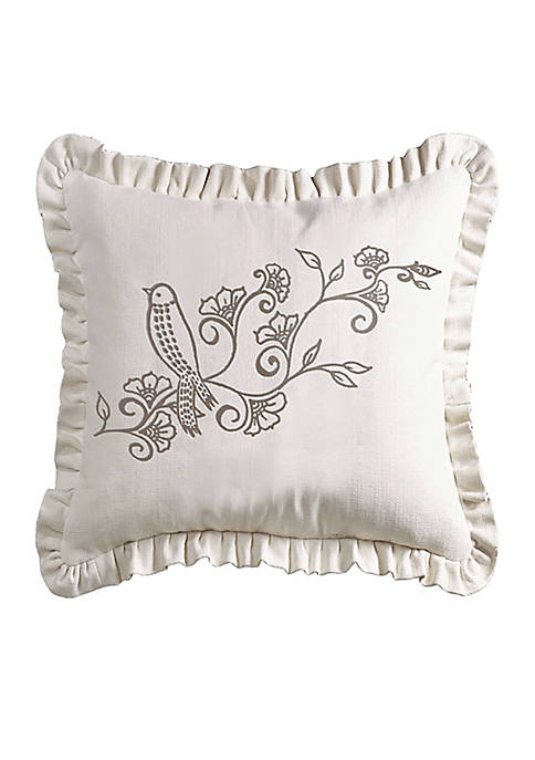 HiEnd Accents Gramercy Ruffled Pillow