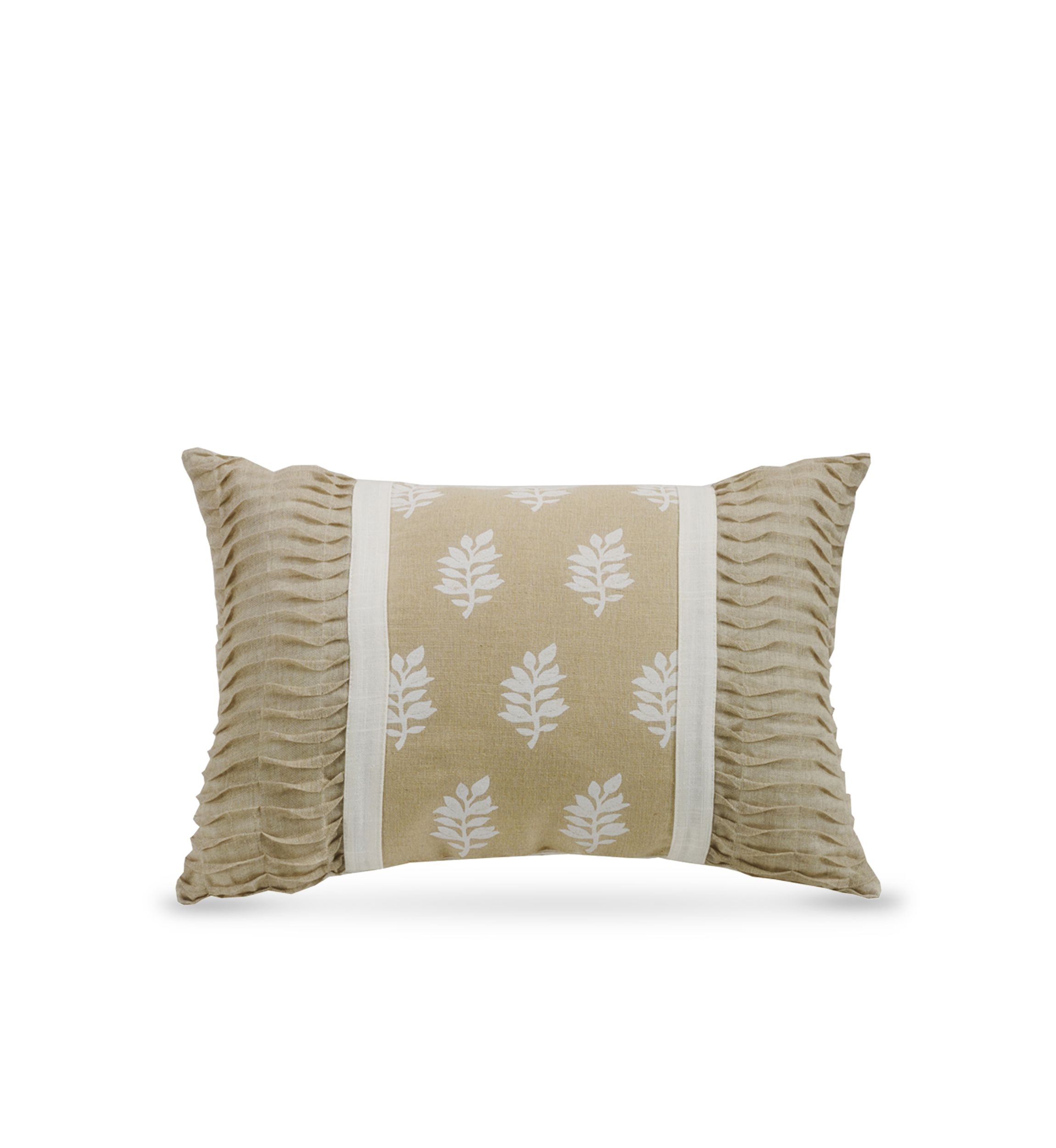 Oblong Pillow with Rouching Ends