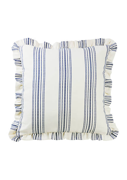 HiEnd Accents Striped Euro Sham With Ruffle