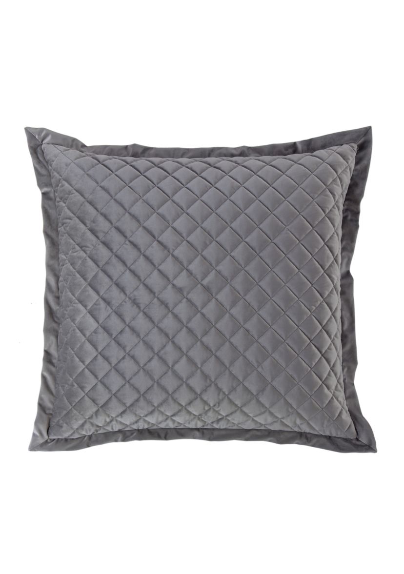 Velvet Diamond Quilted Euro Sham