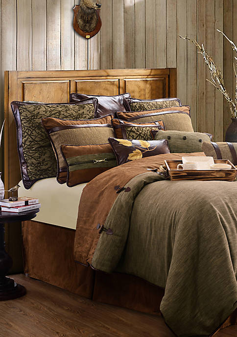 Hiend Accents Highland Lodge Comforter, Earth Tone Bedding Comforter