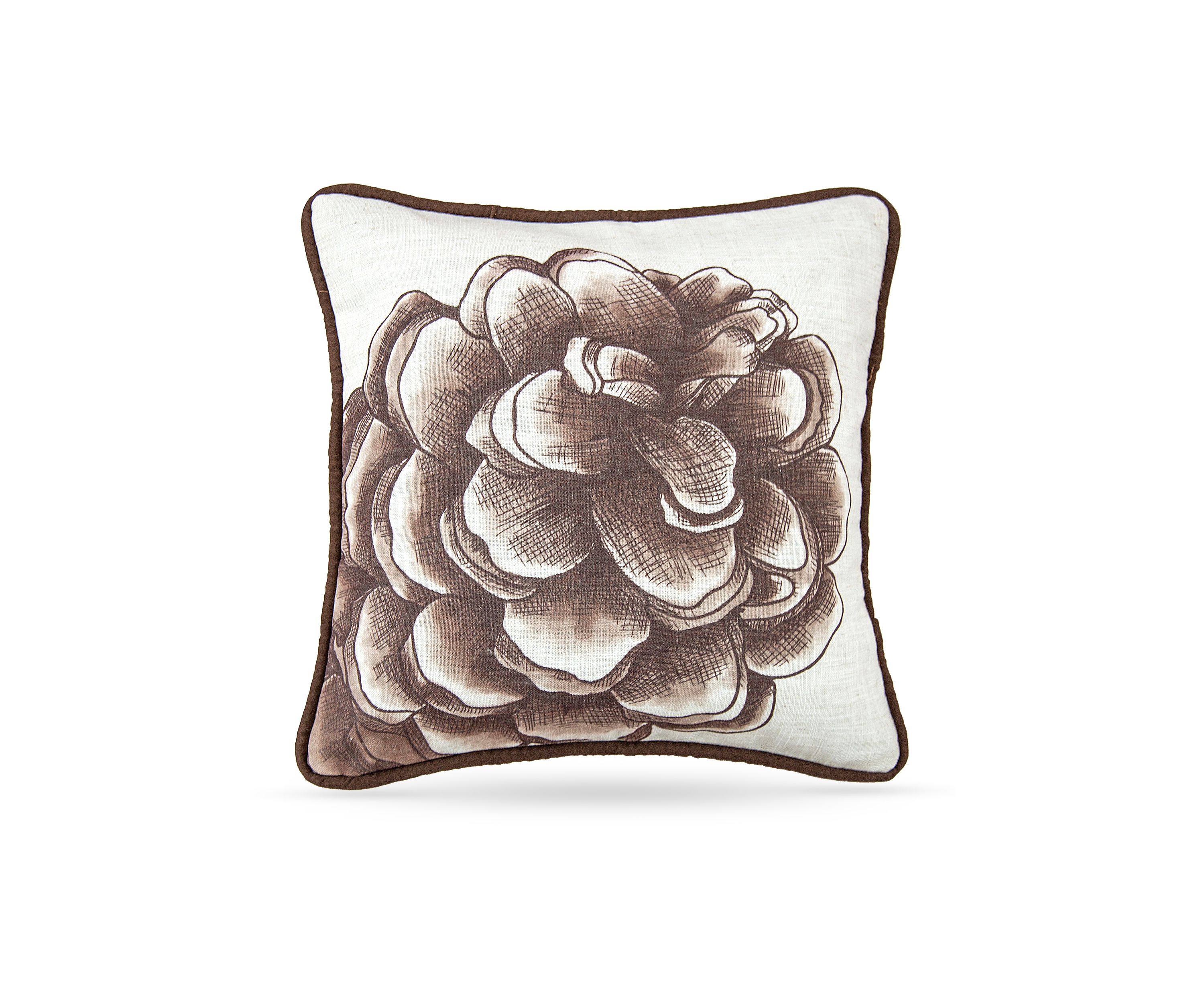 Forest Pine Watermark Pinecone Pillow