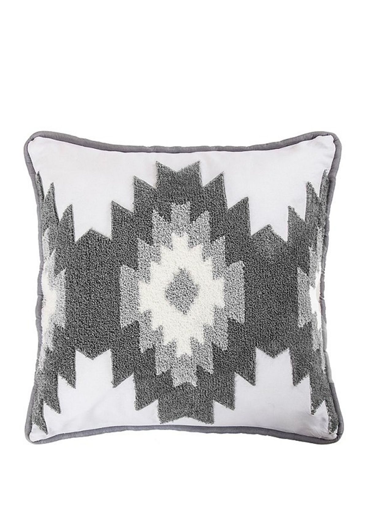 Free Spirit Crewel Embroidered Throw Pillow