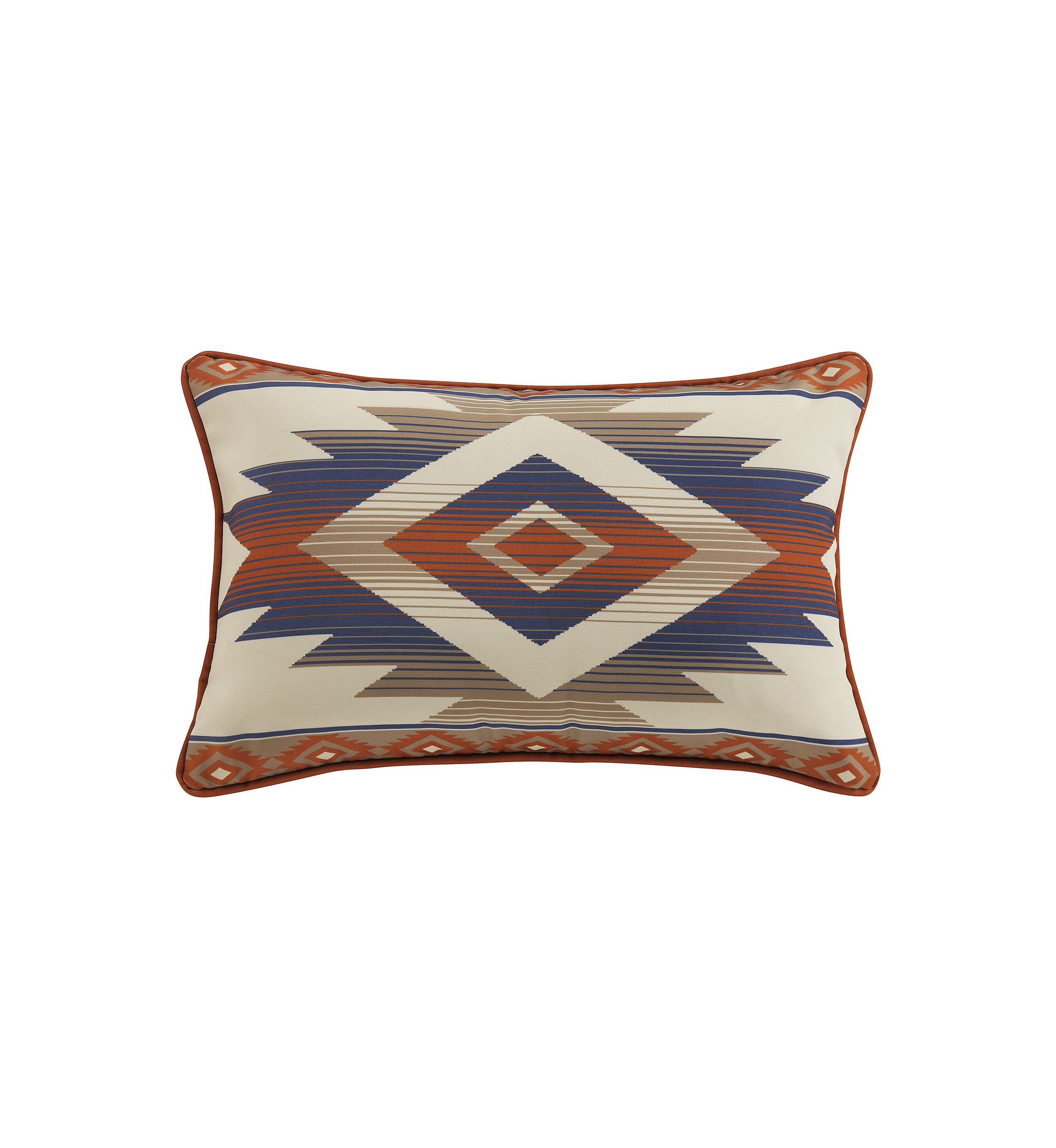 Blue Aztec Indoor/Outdoor Pillow
