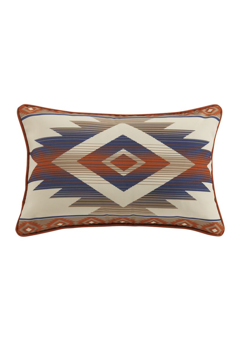 Blue Aztec Indoor/Outdoor Pillow